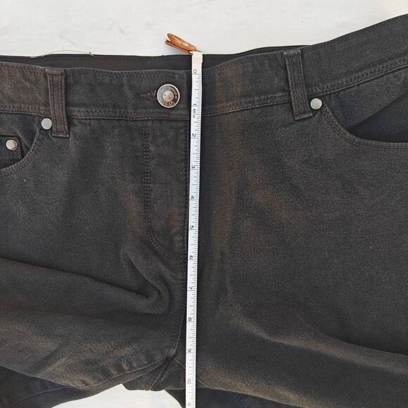 Chico’s Black Jeans Size 1.5 Regular Stretch Denim Straight Leg Mid Rise - Picture 5 of 6